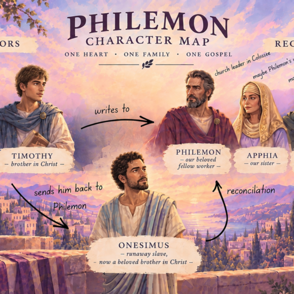 Philemon Character Map Bible