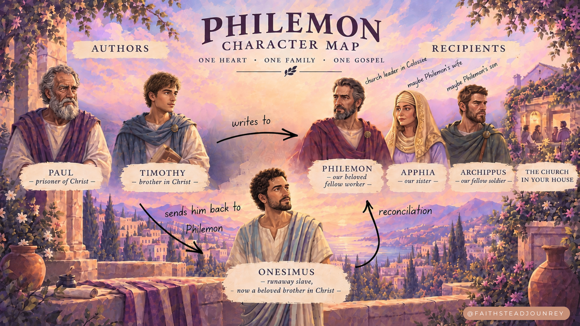Philemon and the Prodigal Slave Philemon Character Map Bible