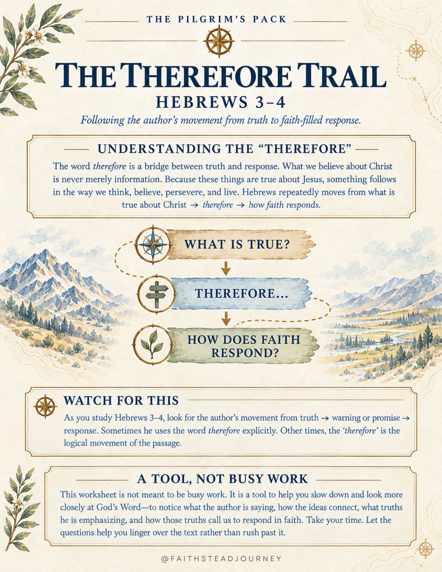Heeding Hebrews - The Therefore Trail