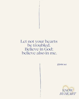 Press play, repeat after me, and let’s memorize John 14:1 together—“Let not your hearts be troubled. Believe in God; believe also in Me.”

These words were spoken by Jesus during a deeply troubling moment. The disciples had just learned that Jesus was leaving them, betrayal was unfolding, and suffering was near. Fear and confusion filled the room. Yet in the middle of that uncertainty, Jesus spoke peace to their troubled hearts.

This verse reminds us that peace is not found in controlling our circumstances, understanding every detail of the future, or placing our trust in people. Peace is found in a Person—Jesus Christ. Notice that Jesus calls His disciples to believe in Him just as they believe in God. Jesus is not merely pointing the way to God; He is God the Son, worthy of our full trust, faith, and confidence.

Notice also how tenderly Jesus speaks to fearful hearts. He does not shame His disciples for being troubled. Instead, He invites them to rest in Him. In moments of uncertainty, grief, fear, or spiritual confusion, Christ Himself becomes the anchor for His people.

If we belong to Christ, we do not have to live enslaved to fear or anxiety about the future. Our security does not rest in our ability to hold everything together, but in the faithfulness of the One who holds us. Jesus remains trustworthy even when life feels unstable.

As you memorize this verse, picture yourself resting securely in Christ, bringing every troubled thought and anxious fear to Him. Not striving to create peace on your own, not placing ultimate trust in human leaders or earthly systems, but abiding in the Son of God who alone is worthy of your complete trust.

Let this verse remind you that Jesus is faithful in every storm. When your heart is troubled, you can look to Him with confidence and say: I believe in God, and I believe also in Christ.

💛 Don’t forget to like, subscribe, and share, so you never miss a verse.

Episode 🔗 in bio.

#John141 #MemorizeScripture #TrustInChrist #FaithOverFear #BibleVerseMemorization