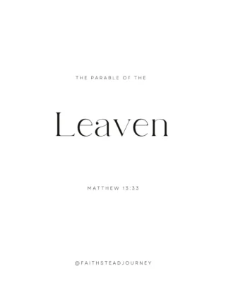 The parable of the leaven reminds us that God often works in ways that feel small, hidden, and slow. A tiny amount of leaven doesn’t seem impressive at first, but over time it changes the entire batch of dough from the inside out. In the same way, the kingdom of God may not always look dramatic or powerful by the world’s standards, yet its influence is real and unstoppable.

Sometimes we become discouraged because we don’t see immediate growth in ourselves, our families, or the people we are praying for. We want visible results and quick transformation. But Jesus teaches that kingdom work is often quiet before it is visible. God is still working beneath the surface, shaping hearts, renewing minds, and transforming lives little by little.

Today, may we trust the hidden work of God. Small acts of obedience, faithful prayer, a quiet word of encouragement, or time spent in Scripture may seem insignificant, but in God’s hands they can become part of a transformation far bigger than we can see.

Following the @simply_bible book club.

#KingdomOfHeaven #ParablesOfJesus #FaithfulInSmallThings #HiddenWorkOfGod #BibleStudyCommunity