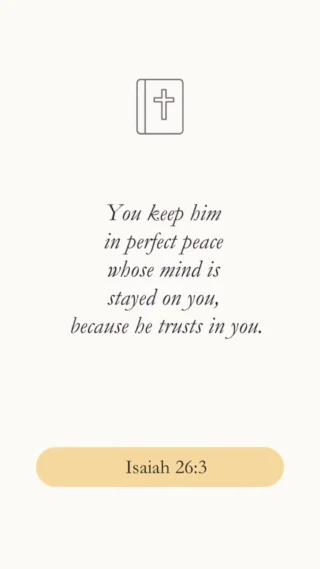 The Hebrew phrase translated “perfect peace” is literally “peace, peace” (shalom shalom). It speaks of complete peace. 

We often think peace comes from changing what we are thinking about—replacing negative thoughts with positive ones. But Isaiah points us to something far deeper. Peace comes from changing the object of our thoughts.

The mind is never truly empty. It is always fixed on something—our fears, our future, our failures, our ambitions, or our disappointments. Whatever occupies our thoughts eventually shapes our hearts.

Isaiah doesn’t tell us to fix our minds on peace. He tells us to fix our minds on God.

Why? Because our minds become like what they behold. When we meditate on God’s holiness, we are humbled. When we meditate on His faithfulness, we learn to trust. 

Listen to the full episode. 🔗 in bio.

#Isaiah #scripturememory #knowbyheart #perfectpeace #trustgod