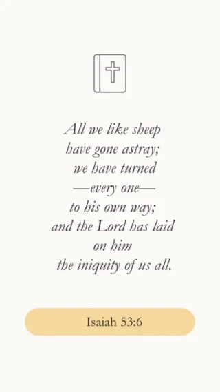 Ponder why Isaiah compares us to sheep. Unlike many other animals, sheep generally don’t have a strong homing instinct. If they wander away from the flock, they can become disoriented and may not find their way back on their own. Since they are highly dependent. Sheep rely on the shepherd for direction, food, water, and protection. They follow more than they navigate.

And when lost, a lone sheep is easy prey for predators and can become trapped or “cast” (rolled onto its back and unable to get up), which can be fatal if the shepherd doesn’t intervene. Sheep were designed to live under the care of a shepherd. Similarly, we are prone to wander from God and are unable to rescue ourselves. We need the Good Shepherd to seek us, lead us, and bring us home.

Listen to the full episode. 🔗 in bio.

#GoodShepherd #TheGospel #BibleStudy #ChristianMoms #knowbyheart
