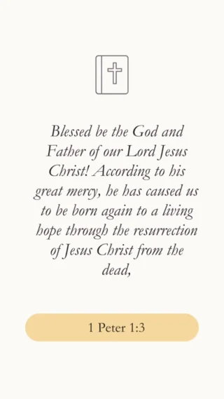 Before Peter tells us what we should do, he reminds us of what God has already done.

This verse is almost like climbing a staircase. Each phrase leads naturally to the next.

It begins with praise.

“Blessed be the God and Father of our Lord Jesus Christ.”

Peter’s eyes are fixed on God. The Christian life doesn’t start with ourselves; it starts with adoration. When we remember who God is, everything else begins to find its proper place.

Then Peter tells us why God deserves our praise.

“According to his great mercy...”

Notice he doesn’t say, “According to our goodness,” or “According to our efforts.” Everything that follows flows out of God’s mercy. Mercy is God withholding the judgment we deserve and instead showing compassion to sinners.

That mercy leads to the next phrase.

“He has caused us to be born again...”

This isn’t something we accomplish. Peter says God has caused it. Just as none of us gave ourselves physical life, we cannot give ourselves spiritual life. New birth is God’s gracious work from beginning to end.
But new birth isn’t an end in itself.

It brings us into “a living hope.”

The world offers hopes that fade. We hope a job works out. We hope our health improves. We hope our plans succeed. Those hopes may or may not come to pass.
But Peter speaks of a living hope—a hope that is alive because the One in whom it rests is alive. It isn’t wishful thinking; it’s confident expectation rooted in God’s promises.

Listen to the podcast. 🔗 in bio.

#KnowByHeart #ScriptureMemory #BibleMemorization #LivingHope #ChristianEncouragement