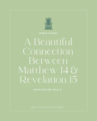 One of my favorite images in Revelation is easy to miss.

John sees God’s people standing on a “sea of glass mixed with fire” (Revelation 15:2). They aren’t fighting the waves—they’re standing in victory, singing the Song of Moses and the Song of the Lamb.

That image sends us back to Matthew 14.

Jesus doesn’t merely walk on water to prove His divinity. Throughout Scripture, the sea often represents chaos, evil, and the forces opposed to God’s kingdom. Jesus calmly walks over the storm because everything that threatens us is already beneath His feet.

Peter is invited to participate in that victory. As long as he keeps his eyes on Jesus, he walks above the waves. When fear overtakes him, Jesus immediately reaches out and saves him. Peter’s security rests not in the strength of his faith, but in the faithfulness of his Savior.

Revelation brings this story to its glorious conclusion. Those who belong to Christ are no longer struggling to stay afloat. They stand on the sea itself, having passed safely through suffering, persecution, and even death.

The sea mixed with fire also echoes Israel’s Exodus. After passing through the Red Sea, Israel sang the Song of Moses (Exodus 15). Now, God’s redeemed people sing the Song of Moses “and” the Song of the Lamb because Jesus has accomplished the greater Exodus, delivering His people from sin and death forever.

The storms may still rage around us, but they will never reign over us.

Because Christ has already won!

Read the full article on the blog. 🔗 in bio.

#Revelation #BibleStudy #BiblicalConnections #JesusChrist #ChristianEncouragement