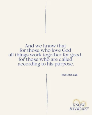 Press play, repeat after me, and let’s memorize Romans 8:28 together.

This verse reminds us that God is always working, even when we can’t see what He is doing. Paul doesn’t say that everything that happens to us is good—he tells us that God works all things together for good for those who love Him.

And what is that good? The very next verse tells us: “to be conformed to the image of his Son.” God’s purpose isn’t simply to make our circumstances turn out the way we want, but to make us more like Christ.

When life brings suffering, disappointment, or circumstances we don’t understand, we can trust that none of it is wasted in God’s hands. He is still working—even here.

So when we can’t understand what God is doing, we can hold onto what we know: God is faithful, His purpose is good, and He is using all things to make us more like Christ.

Listen to the podcast. 🔗 in bio.

💛 Don’t forget to like, subscribe, and share, so you never miss a verse.

#Romans828 #BibleMemory #ScriptureMemory #christiandiscipleship #KnowByHeart