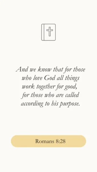 This verse is often quoted as a promise that everything will eventually work out the way we want. But Paul is promising something much greater.

God doesn’t say that everything that happens to us is good. He says that He works all things together for good—and the very next verse tells us what that good is: that we would be “conformed to the image of his Son.”

Sometimes God’s good doesn’t look like an easier life, a happy ending, or the outcome we hoped for. Sometimes His good looks like deeper faith, greater endurance, a heart that looks more like Christ, or a growing dependence on Him.

So when life doesn’t make sense, we can trust this: God has not lost control. He is still working—even here. His purpose is not merely to make our lives comfortable, but to make us like Christ and bring us safely home.

God is working all things—not for our temporary comfort, but for our eternal good.

Listen to the podcast. 🔗 in bio.

#Romans828 #BiblicalEncouragement #Christlikeness #TrustGod #ChristianLiving