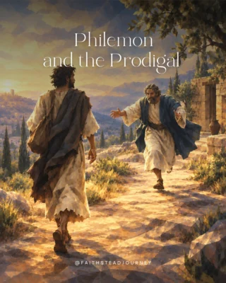 Have you ever noticed the surprising similarities between Philemon and the story of the prodigal son?

A runaway.
A debt.
A return home.
A mediator.
And an unexpected welcome.

Philemon is only 25 verses, but it gives us a beautiful picture of grace, forgiveness, reconciliation—and the gospel.

The gospel doesn’t just cancel the debt. It brings us home.

Read the full post, “Philemon and the Prodigal Slave” in the blog. 🔗 in bio.

#Philemon #BibleStudy #Grace #Forgiveness #Reconciliation