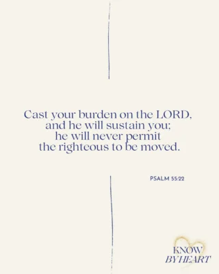 Press play, repeat after me, and let’s memorize Psalm 55:22 together.

Psalm 55 gives us a glimpse into David’s own distress. He is overwhelmed with fear, longing to escape, and deeply wounded by the betrayal of someone who had been a close friend and companion.

And then, in the middle of all that turmoil, David says:
“Cast your burden on the LORD, and he will sustain you. He will never permit the righteous to be moved.”

God doesn’t tell us that our burdens aren’t heavy. He tells us where to take them. 

Today we have an even fuller picture of this promise because we know Jesus. He came near and entered into our weakness. He knew grief, rejection, and betrayal, and at the cross He bore the greatest burden we could never carry ourselves. So whatever you are carrying today, cast it on the LORD. He will sustain you. And though this present life may shake us, it cannot move us from the secure hope we have in Christ.

Listen to the podcast. 🔗 in bio.

💛 Don’t forget to like, subscribe, and share, so you never miss a verse.

#Psalm5522 #BibleVerseMemorization #CastYourBurdens #ChristianEncouragement #HopeInChrist